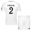 Original Trikotsatz Real Madrid Carvajal 2 Heimtrikot 2024-25 Für Kinder